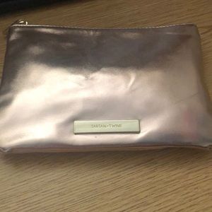 Gold Tartan and Twine makeup bag